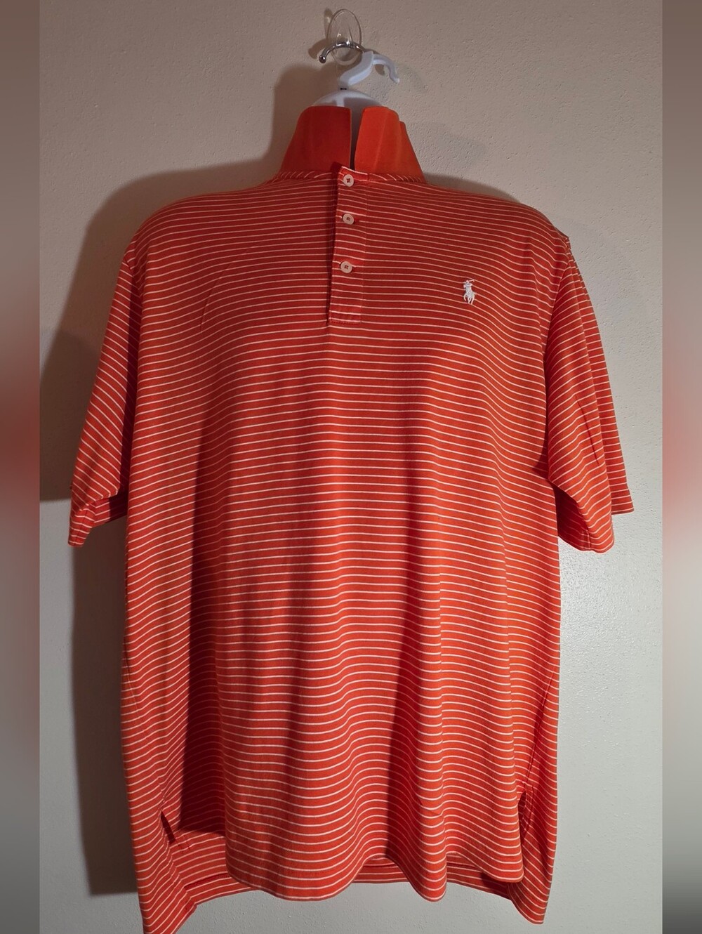 Ralph Lauren Men’s Orange Striped Polo Shirt